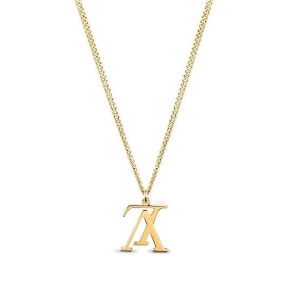 Louis Vuitton Gold Plated Monogram Necklace - Picture 1 of 6